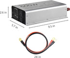 Pure sine Wave Inverter DC 12V Input and AC 110V Output with LCD Display, USB Output Port, Type-C Output Port(600W)