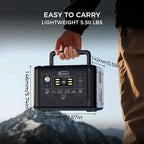 Flashfish 200W Portable Power Station - 153Wh LiFePO4 Battery, 400W Surge, Pure Sine WaveAC Outlets, 60W PD USB-C, Fast Recharge, Solar Generator for Home, Camping & Emergencies
