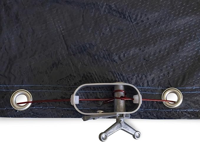10’ ft. Round Pool Winter Cover for Above Ground Pools – 8-Year Warranty, Cold and UV Resistant, Weatherproof and Durable, Winch & Cable Included