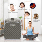 Giantex Portable Sauna, Sauna Box 3L Steam Box Remote Control, 9 Adjustable Temperature & Timer, Foot Roller, Mat & Foldable Chair, Steam Sauna for Single Person, Personal Sauna Tent for Home, Gray