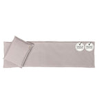 SAUNASOFA™ Sauna Mat & Pillow Set – 3 seater sauna seat cushion and pillow for indoor and outdoor infrared or finnish sauna – luxury sauna gift in taupe
