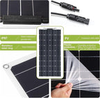 1600 Watt Flexible Solar Panel for RV, 4 × 400 Watt 12 Volt Solar Power Panel Kit with 40A Solar Charge Controller & Inverter Monocrystalline Solar Panels for Camping Off Grid Battery Charging Boat