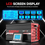 5000W Power Inverter 12V DC to 120V AC Converter for Truck, Home, RV, Peak 10000W Off-Grid Solar Power Inverter with 4 AC Outlets, USB Port,Type-C Port, Remote Controller with LCD Screen