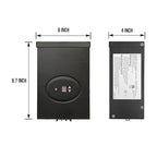 GKOLED ETL Listed 300W Low Voltage Transformer for Landscape Lighting with Timer and Photocell Sensor, 120V AC to 12V/14V AC Power Pack, Fully Encapsulated Toroid Core, CEC VI Certified