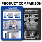 WAVYEASE Portable Bath Tub for Adults -(31.5"L x 26"H) Foldable Cold Plunge Tub for Recovery - Collapsible Soaking Bath Tub for Shower Stall Home SPA - Outdoor Ice Bathtub for Athletes (White)