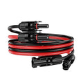 6Ft Solar Cable Solar Extension Cable,12AWG SolarPanel Extension Cable with Female and Male Connectors,Waterproof SolarExtensionCable Kit (Red and Black).