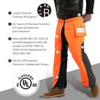 Chainsaw Chaps Apron Wrap 8-layer for Men/Women Loggers Forest Workers Protective Chain Saw Pants Adjustable