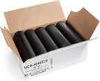 Aluf Plastics High Density Trash Bags, 45 Gallon, 150 Count, 22 Micron (eq), 40" x 48", Black, for Bathroom, Office, Industrial, Commercial, Janitorial, Municipal, Recycling