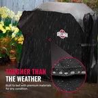 Grillman Grill Cover, BBQ Outdoor Grill Covers, Charcoal, Gas Grills, Waterproof, Rip-Proof, Weather-Resistant, Anti-UV, Barbecue Cover for Weber, Genesis, Charbroil, Nexgrill, etc (Black, 72 Inch)