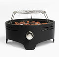 15" Portable Propane Tabletop Fire Pit, 40000 BTU Outdoor Gas Fire Bowl with Lid & Lava Rocks, Compact Steel Patio Heater for Camping, Balcony, Garden, Backyard, Easy Ignition & Adjustable Flame