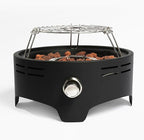 15" Portable Propane Tabletop Fire Pit, 40000 BTU Outdoor Gas Fire Bowl with Lid & Lava Rocks, Compact Steel Patio Heater for Camping, Balcony, Garden, Backyard, Easy Ignition & Adjustable Flame