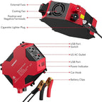 500 Watt Car Power Inverter DC 12V to AC 110V Car Plug Inverter Adapter Power Converter with 4 USB Charging Ports and 2 AC Outlets Car Charger