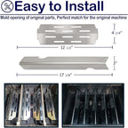 Genesis II Grill Parts for Weber 2 Flavorizer Bars Heat Deflectors Replacement Parts for Weber Genesis GS4 Series E-310, II E-315, II E-330 Genesis II 66032 66795 66040 Weber Accessories