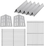 Stainless Steel Grill Replacement Parts for Weber Genesis E310 E320 E330 S330 EP-310 with 7524 Grill Grates 7620 Flavorizer Bars 7622 Heat Deflector for Weber Genesis 300 Series 7621, 19.5”