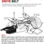 754-0367 Snowblower Drive Belt 3/8" x 34.5" for Troy-Bilt Cub Cadet MTD Craftsman White Outdoor 754-0367 75-157 Ariens Gravely 07206600 07208600 Toro 251028 Stens 265-256(2 Pcs)