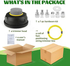 Quintillus H05 Weed Eater Head Universal Trimmer Head String Trimmer Head Bump Feed Weed Wacker Head Grass Trimmer Head Replacement for Weed Warrior, Echo, Husqvarna, Comes with .080 Trimmer Line