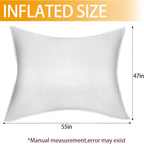 Adnee 4 x 5 Ft PP Weave Rectangular Pool Air Pillow-Inflatable Winterizing Closing Pillow for Above Ground Pools-Cold Resistant Pool Pillows for Closing Winter Support Pool Covers