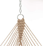 Original Pawleys Island Deluxe Antique Brown Oatmeal Heirloom DuraCord Rope Hammock – 13 ft. x 65 in, 2-Person, 450 lb Capacity, Oak Spreader Bar, Zinc-Plated Hardware, Handcrafted in The USA