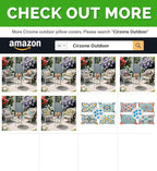Cirzone Waterproof Outdoor Pillow Covers 18x18 Inch Set of 2 Summer Spring Floral Throw Pillow Covers Spring Outdoor Decor for Patio Furniture Garden Sofa