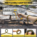 Pressure Washer Hose 50ft - 1/4" Flexible Power Washer Hose Kink Resistant,3600 PSI Leak-Free M22-14mm Extension Replacement Hose 5 Accessories with storage strap