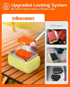 TISHI HERY Bristle Free Grill Brush Replaceable Cleaning Head, Safe BBQ Grill Brush Cleaning Pad Replacement for Cast Iron or Stainless-Steel Grates, Grill Cleaner (Replaceable Head)