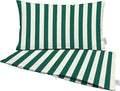 RSH DECOR: Sunbrella Pillow Covers Set of 2 | Covers Only - 20" x 12" | Outdoor Lumbar Pillow Covers Crafted with Sunbrella Performance Fabric | Mason Forest Green