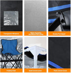 Panana Portable Steam Sauna, Full Size Full Body Home Sauna Box, Foldable Sauna Tent with 1000W 3L Steamer, Remote Control, Folding Chair, 9 Levels