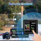 NOVOPAL 6000 Watt Pure Sine Wave Power Inverter DC 24V to AC 110V 120V Rv Inverters with 1 USB Port-16 feet Remote Control, LCD Display for Truck, Hurricane, Home