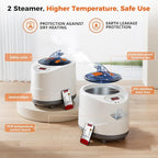 2 Person Sauna, Upgraded Large Sauna Box, Portable Steam Sauna for Home with 2 Steamer, 2 Folding Chair, Black
