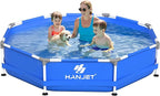 Inflatable Pool for Kids and Adults, 8 FT x 20.04 Inch Oversized Round Thickened Family PE Swimming Pool for Toddlers, Outdoor, Garden, Backyard, Summer Water Party Dog