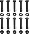 CANAMAX Pack of 10 Snowblower Shear Pins and Nuts 52100100 Compatible With Ariens ST924DLE, ST927LE, ST1130DLE, ST924LET, ST927LET, ST1130LET, ST27LE, ST824E, ST1027LE, ST824LET, ST1027LET Snowthrower