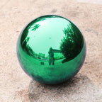Stainless Steel Gazing Ball,12inch Green Gazing Globe