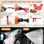 Cordless Pressure Washer for Milwaukee 18V Battery, 750 PSI Handheld Car Pressure Washer with 6 in1 Nozzle for Car Cleaning (Tool Only Battery Not Included)