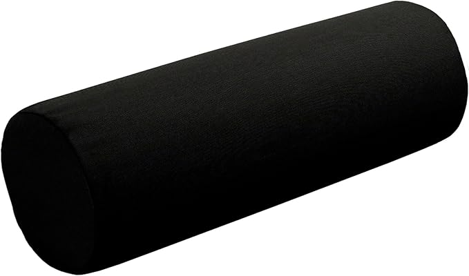 Cushion Source 20" x 6" Sunbrella Bolster Pillow, Indoor/Outdoor Decorative Support Pillow, Fade and Water Resistant, Sunbrella Black