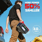 550W Power Station Compatible with Milwaukee: LIVOWALNY Portable Generator DC 18V to AC 110V, Pure Sine Wave Power Inverter Battery Adapter Phone Charger 2 USB-A & 1 Type-C & 2 AC Outlet (Tool Only)