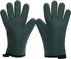 Kitchen perfection Silicone Smoker Oven Gloves -Extreme Heat Resistant BBQ Gloves -Handle Hot Food Right on Your Grill Fryer Pit|Waterproof Oven Mitts |Superior Value Set+3 Bonuses