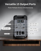 Portable Power Station with 500W Alternator Charger, 3840Wh LiFePO4 Battery, 3600W Electric Solar Generator for Garage, Home, Off-Grid Living, Camping, RVs, Outdoor Adventures, Power Outages