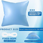 Hungdao 6 ft x 6 ft Pool Air Pillows for Above Ground Heavy Duty Air Pillow Kit for Winterize Closing Large Square Cushion Swimming Pool Closing Protects Covers with Cords