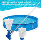 Sepetrel Upgraded Swimming Pool Spa Jet Vacuum Cleaner with Brush & 56" Pole,for Above Ground/Inflatable Pool,Hot Tub,Pond, Spa, Lake and Fountain