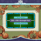 Buffalo Blizzard Supreme 25 ft x 55 ft Rectangular Winter Pool Cover | Green/Black | Closing Inground Swimming Pools | Easy to Install | Heavy Duty, Cold & UV Resistant | Shields from Seasonal Debris
