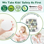 TRENDPLAY Plastic Balls for Ball Pits 2.2 Inch, Pack of 50 100 200 500 Hollow Balls, Perfect for Toddler Baby Pools,Party,Festival Decoration