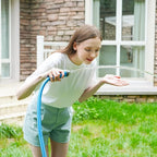 Fevone Garden Hose 55 ft., Lightweight Hybrid Water Hose, Flexible and Durable, Leak-Free Connections