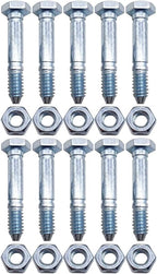 for 53200500 Snow Blower Shear Bolt 10 Pack Replaces 510016 532005 51001600 59071 510016 01036500 1/4" Diameter Fits Compact Two-Stage Snow blowers