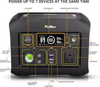 Portable Power Station 300W(Peak 500W),288Wh (90,000mAh) Solar Generator with 110V Pure Sine Wave AC Outlet,lifepo4 Battery Portable Power Bank for Outdoor Camping, Traveling,and Emergencies