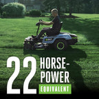 EGO Power+ Electric Riding Lawn Mower, 42" Deck with Zero Turn Radius, Includes (4) 56V 12.0Ah Batteries and Charger - ZT4205S
