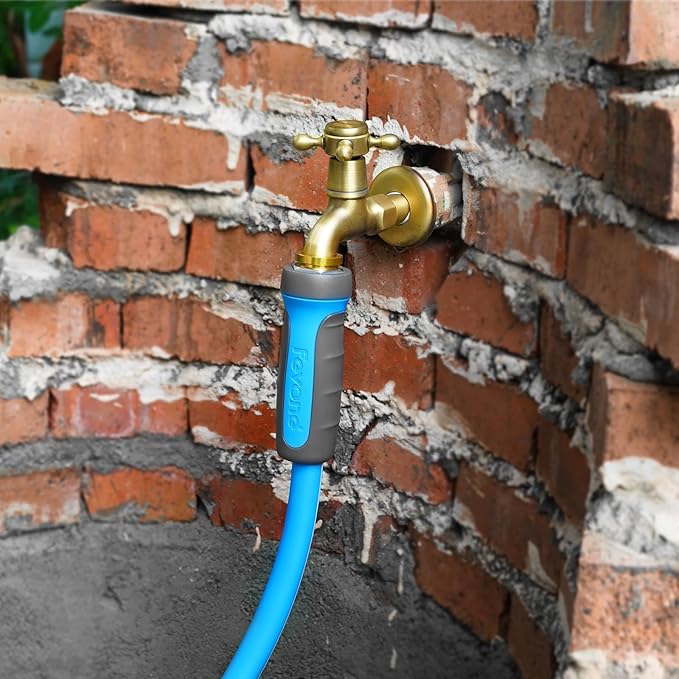 Fevone Garden Hose 35 ft., Lightweight Hybrid Water Hose, Flexible and Durable, Leak-Free Connections