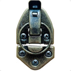 trust4care 3-Pack Hasp and Staple Lock for Steam Room Sauna Spa Wood Wall Panels - Repair Replacement Sauna Accessories, Rust-Resistant Durable Zinc Plated Security Buckle Latch Clamps (Brass)