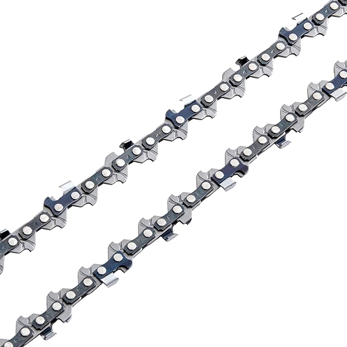 KAKEI 6 Inch Chainsaw Chain 1/4" Pitch .043" Gauge 37 Drive Links Pole Saw Chain (3 Chains) - Semi Chisel