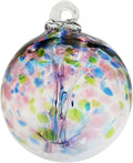 Dale Tiffany Hand Blown Glass, 8" Diameter Hope, Tree of Life Collection, Witch Globe Hanging Garden Indoor/Outdoor Decorative Ornament Gazing Ball