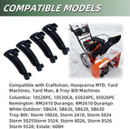 4 Pack 731-04869 Snowblower Chute Flange Replacement Compatible with MTD Craftsman Troy-Bilt Snow Blowers, Fits Models 31AE6AHE722 31AE6BHE722 31AE6GLF722, Replaces 731-04869A